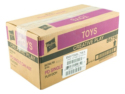 Play Doh Caja Con 36 Botes De Plastilina De Colores 112 Gr