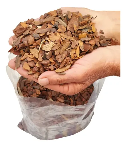 05 Litros Casca De Pinus Triturada Para Orquídeas Substratos