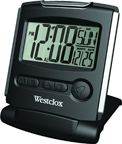 Reloj Despertador Plegable Lcd Travelmate 5 , Plata