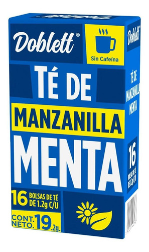 Té Doblett Manzanilla Menta 16 Sobres 19.2g