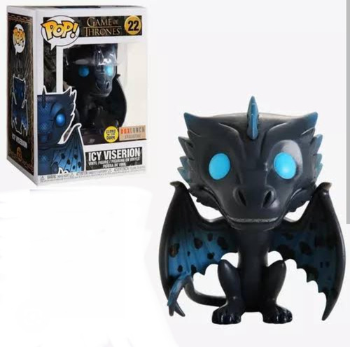 Funko Pop Icy Viserion #22 Game Of Thrones Glow Boxlunch