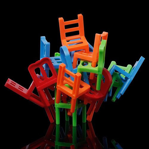 Sqd Juego De Apilar Sillas Diy, Mesa Apilable Colorida