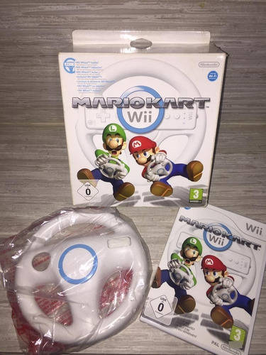 Juego Y Volante Mario Kart Para Wii
