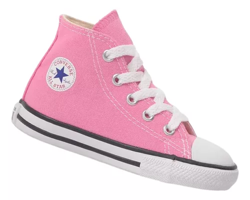 Tênis Infantil Converse Chuck Taylor All Star Kids Hi Preto Vermelho