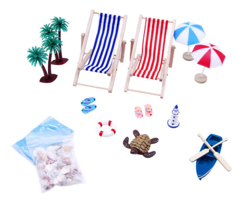 Decoración De Casa De Muñecas En Miniatura De Playa