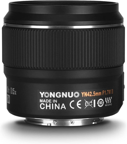 Lente Yongnuo 42.5mm F1.7m Ii Micro 4/3 Panasonic Y Olympus