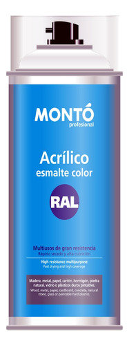 Pintura En Spray Acrilico Mate - 400 Ml - Negro Intenso