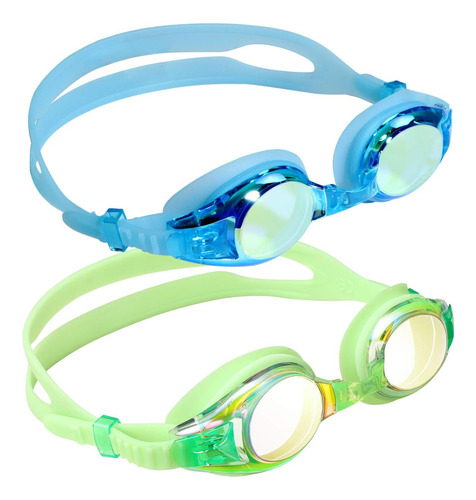 Gafas De Natación Para Niños X2u Aegend Azul Y Verde