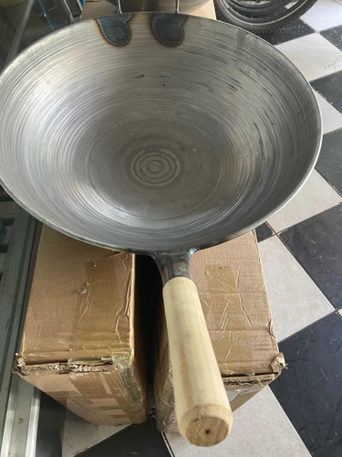 Wok Chino Profesional Sin Curar De 52cm