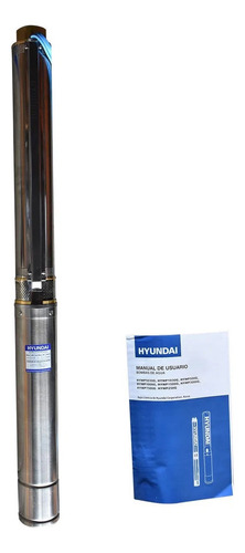 Bomba Sumergible Hyundai 3 Hp Trifasica Pozo 4 - Hywp3000g Color Plateado