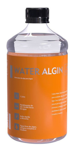 Eliminador De Algas Para Lagos Cubos Water Algin 1 Litro