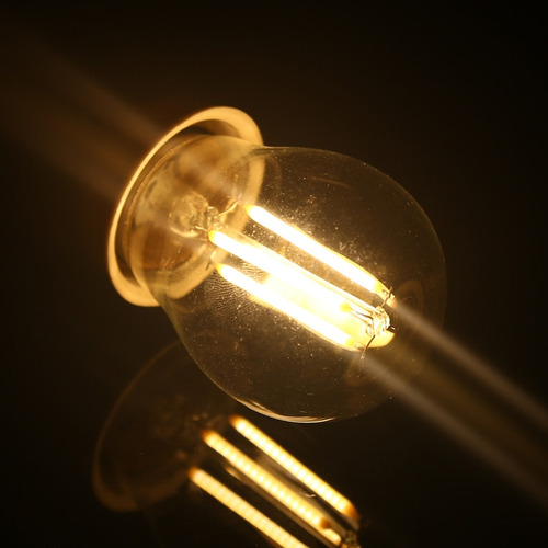Bombilla Led De Filamento Led G45 E27 De 4 W Con Atenuación