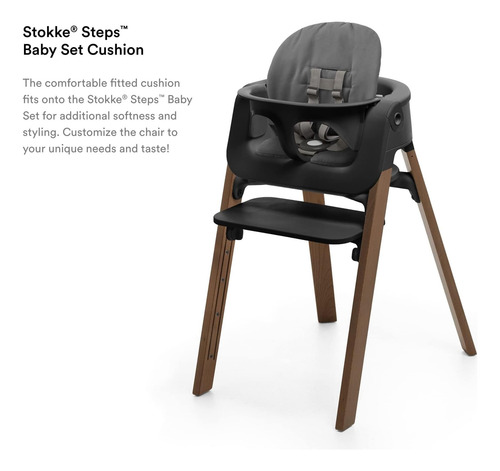 Set De Cojines Stokke Steps, Cómodos Pasos, Gris Espiga