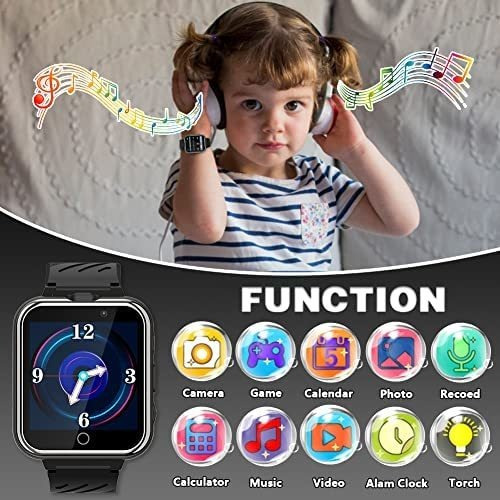 Reloj Inteligente P/niños Ovv De 3-12 Años - Negro