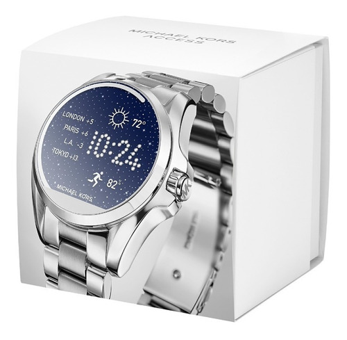 smartwatch michael kors access bradshaw mkt5012 plata