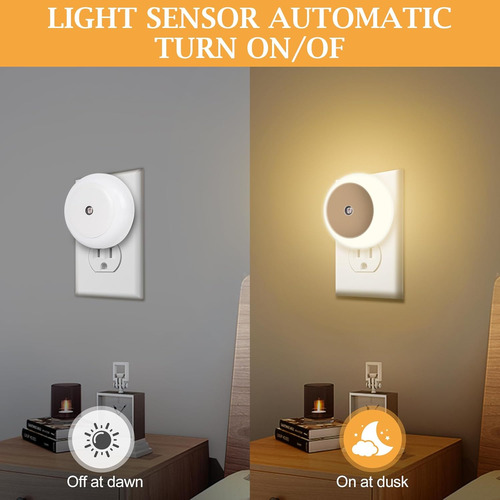Luces Nocturnas Enchufables En La Pared, Paquete De 4 Luce