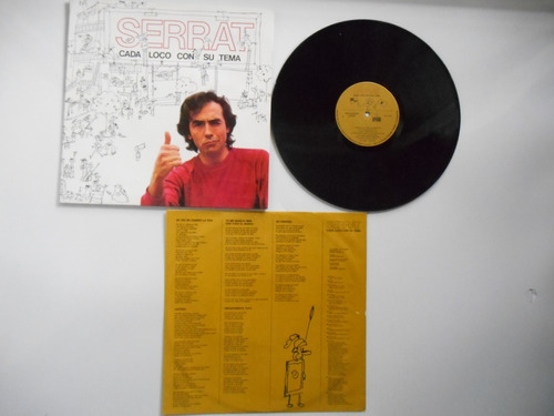 Lp Vinilo Juan Manuel Serrat Cada Loco Con Su Tema Col 1983