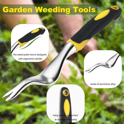 Garden Weeder Hand Weeding Tool Weed Removal Stainless ...