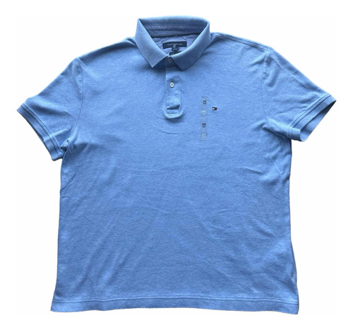 Camiseta Tipo Polo Tommy Hilfiger Hombre Talla M F067 Azul