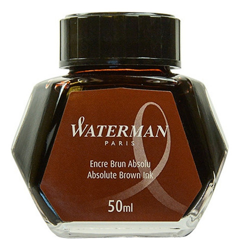 Tinta Pluma Fuente Waterman - 50 Ml - Absolute Brown