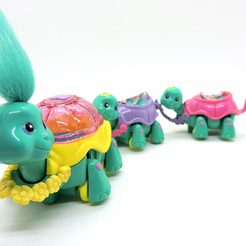 Magic Trolls Babies Turtle Trolley 1991 Applause 6 Madtoyz