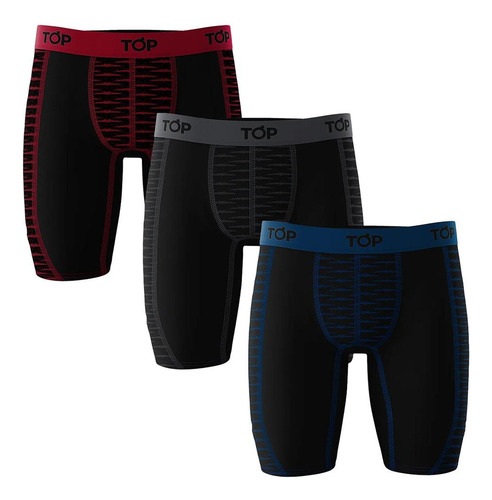 Pack 3 Boxer Hombre Largo Microfibra 214mcp3c2 Top