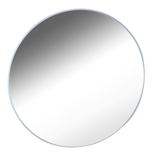 Espelho Decorativo De Vidro Diametro 60 Cm Cor Da Moldura Branco