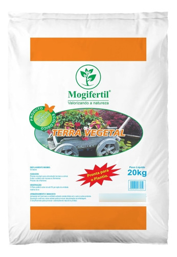 Terra Vegetal Adubada 20 Kg