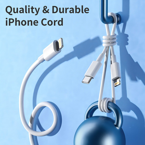 Paquete De 3 Cargadores Rápidos Para Iphone14,13,12,certificado Apple Mfi,cargador De Pared Pdusbc De 20w,adaptador De Carga De 6 Pies, Compatible Con iPhone 14pro/13 Pro12 Pro Max/11 Pro Max/xs Max