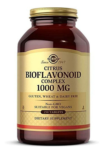 Solgar Citrus Bioflavonoid Complex 1000 Mg, 250 Tablets - So