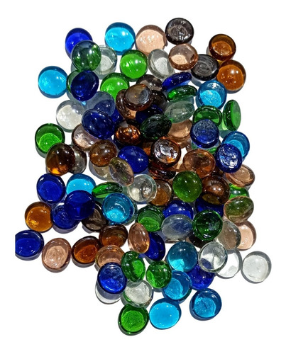 Imagen 1 de 8 de Gemas De Vidrio X 500 Gs. Aprox 95 Unid. Traslucidas Surtida