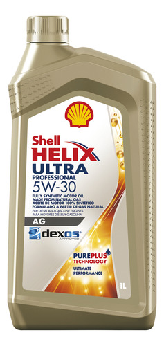 Aceite De Motor Shell Helix Ultra Pro Ag 5w30 1 Litro