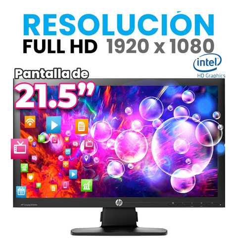 Equipo Pc Hp 21.5 Core I7 6th 32gb Ram 256gb Ssd + 512gb Hdd (Reacondicionado)