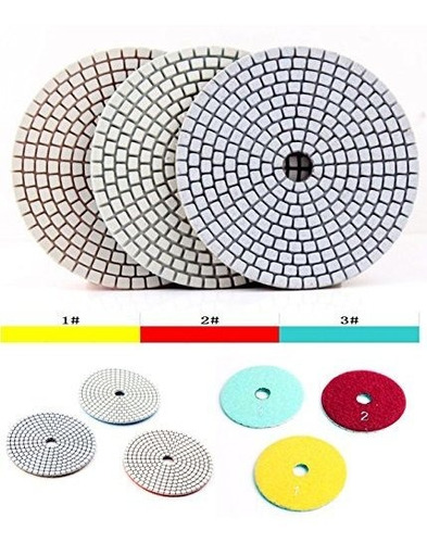 Almohadilla Pulido 3 Paso Para Granito Marmol Hormigon