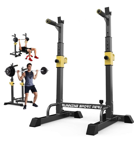Imagen 1 de 10 de Rack Squat Multifunción Premium Soporte Sentadilla Pecho Gym