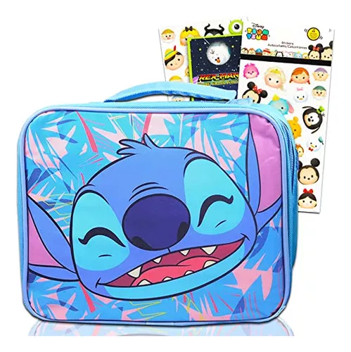 Disney Lilo and Stitch - Juego de mochila para niños, paquete con mochila  Stitch con calcomanías Tsum Tsum y más (mochila para niñas de escuela