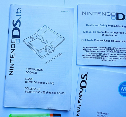 Manual Nintendo Ds Lite (Usado)