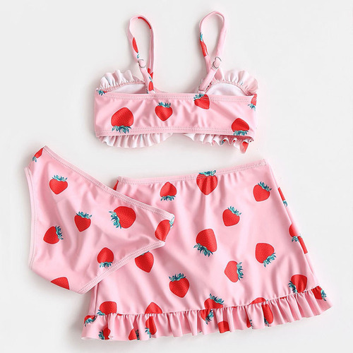Bañador Con Estampado Bonito, A La Moda, Para Niñas