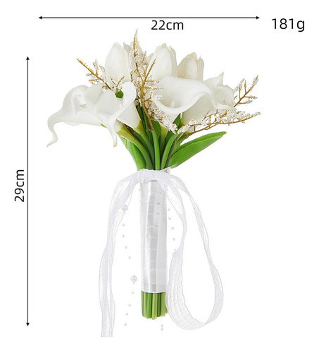 Decoración De Ramo De Novia De Boda, Con Tulipán 22x29cm
