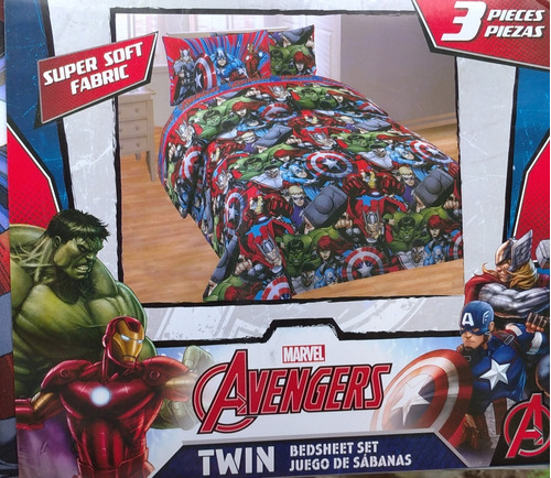 Juego De Sabana Infantil Avengers