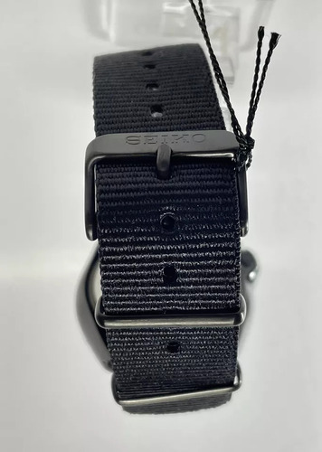 Reloj Seiko Automatico 5 Series 100m Srpj37 Con Correa De Nato Estilo Militar Color de la malla Negro Color del bisel Negro Color del Verde Camuflado