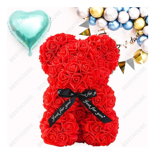 Rosas Artificiales, Ositos De Peluche, Regalos Para El Día D