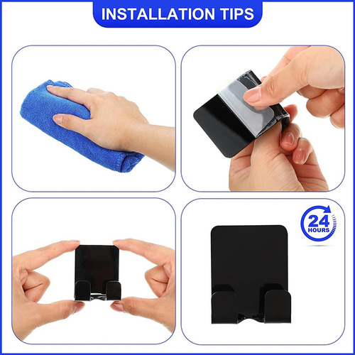 Soporte Para Maquinilla De Afeitar Sin Perforaciones, Negro