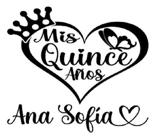 20 Stickers Xv Quinceañera 15 Años  Nombre Personalizado 