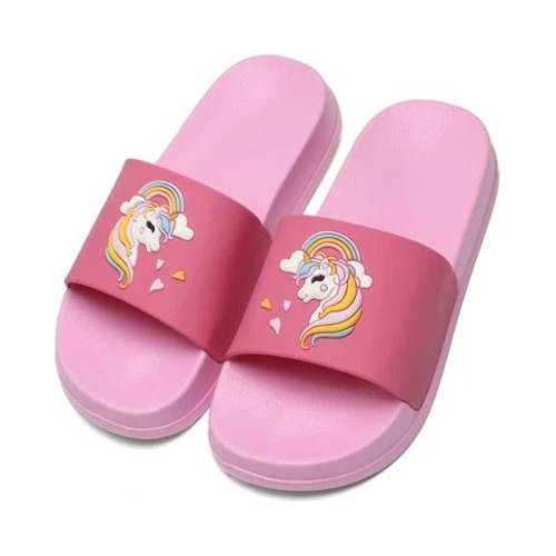 Sandalias Con Estampado De Unicornio Para Niñas