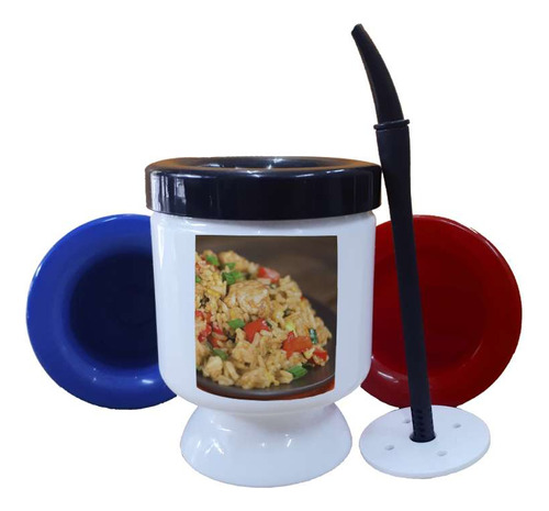 Mate Plastico Arroz Chino Gastronomia Asia Plato Cheff P4