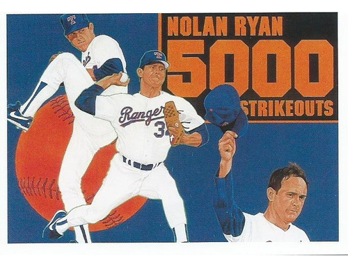 Barajita Nolan Ryan 5000 Ponches Upper Deck 1990 #34 Rangers