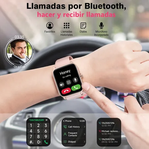 Smartwatch 1.8'' Reloj Inteligente Bluetooth Llamada Alexa