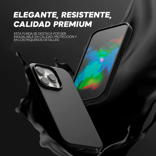 Imagen 7 de 8 de Funda Para iPhone 14 Pro Max Ringke Resistente Negra Silicon