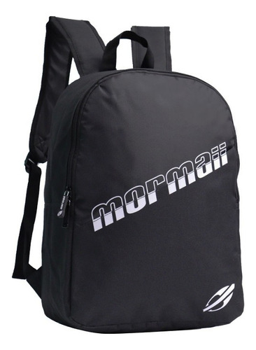 Mochila Casual E Viagem Mormaii - Compartimento Notebook Cor Preto Desenho do tecido Liso